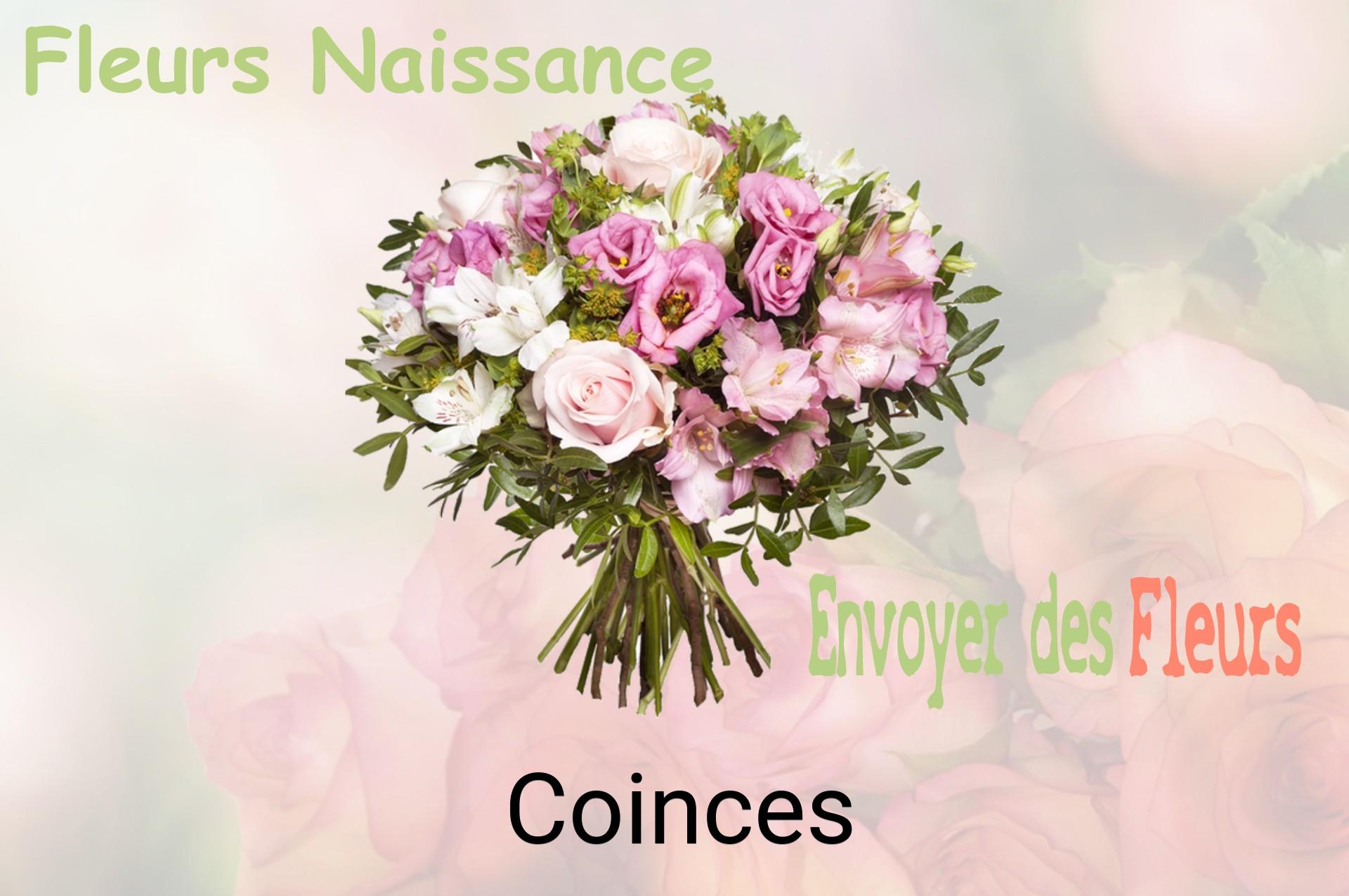 Bouquet de fleurs de naissance livré à Coinces